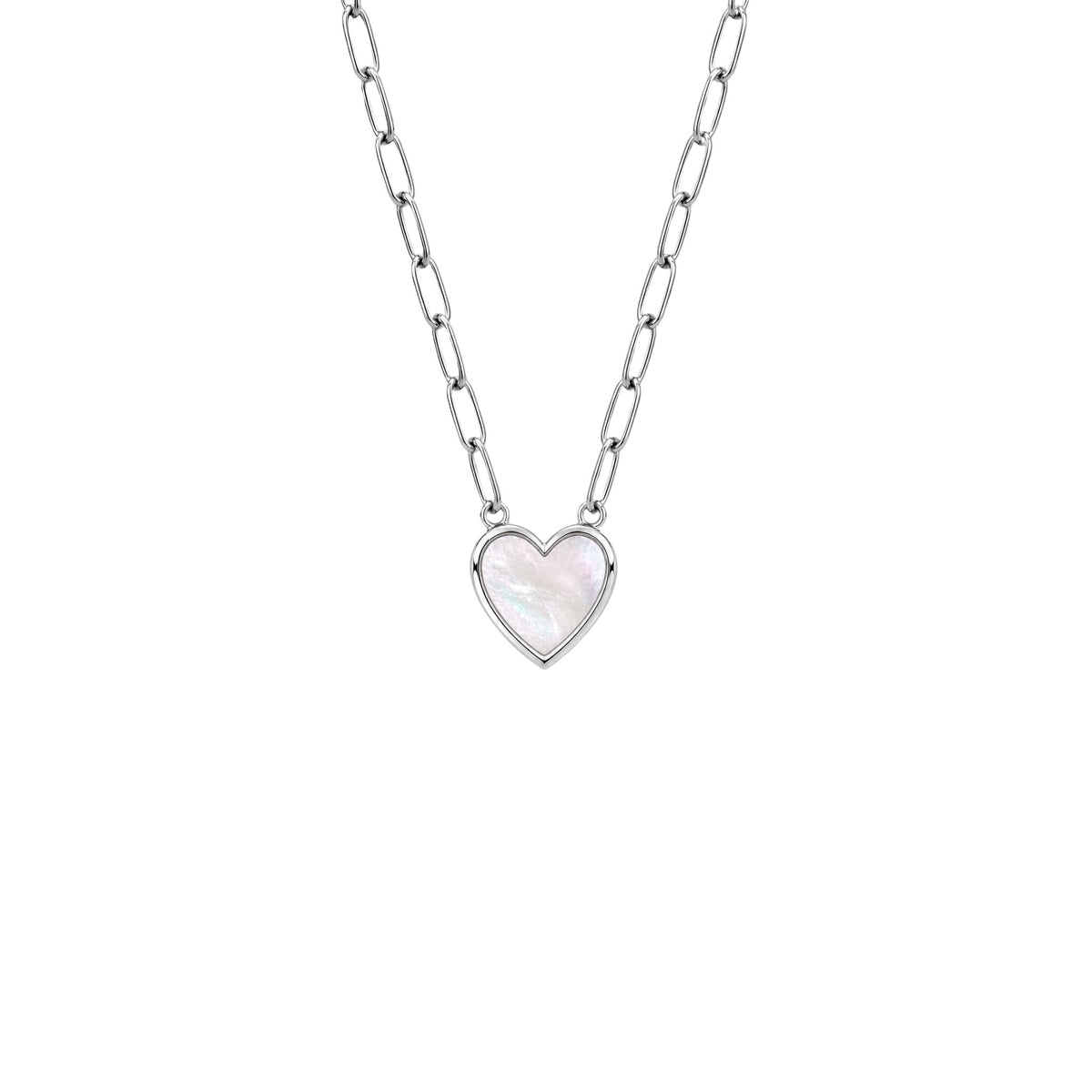 PAPER CLIP HEART NECKLACE