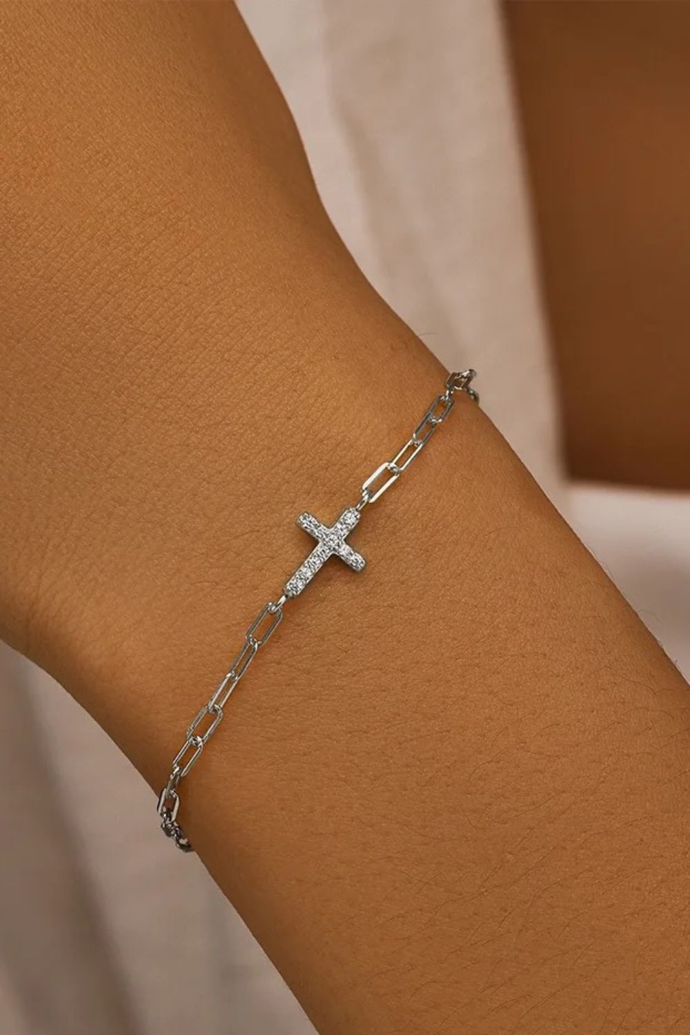 Sparkle Cross Bracelet