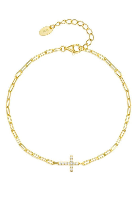 Sparkle Cross Bracelet