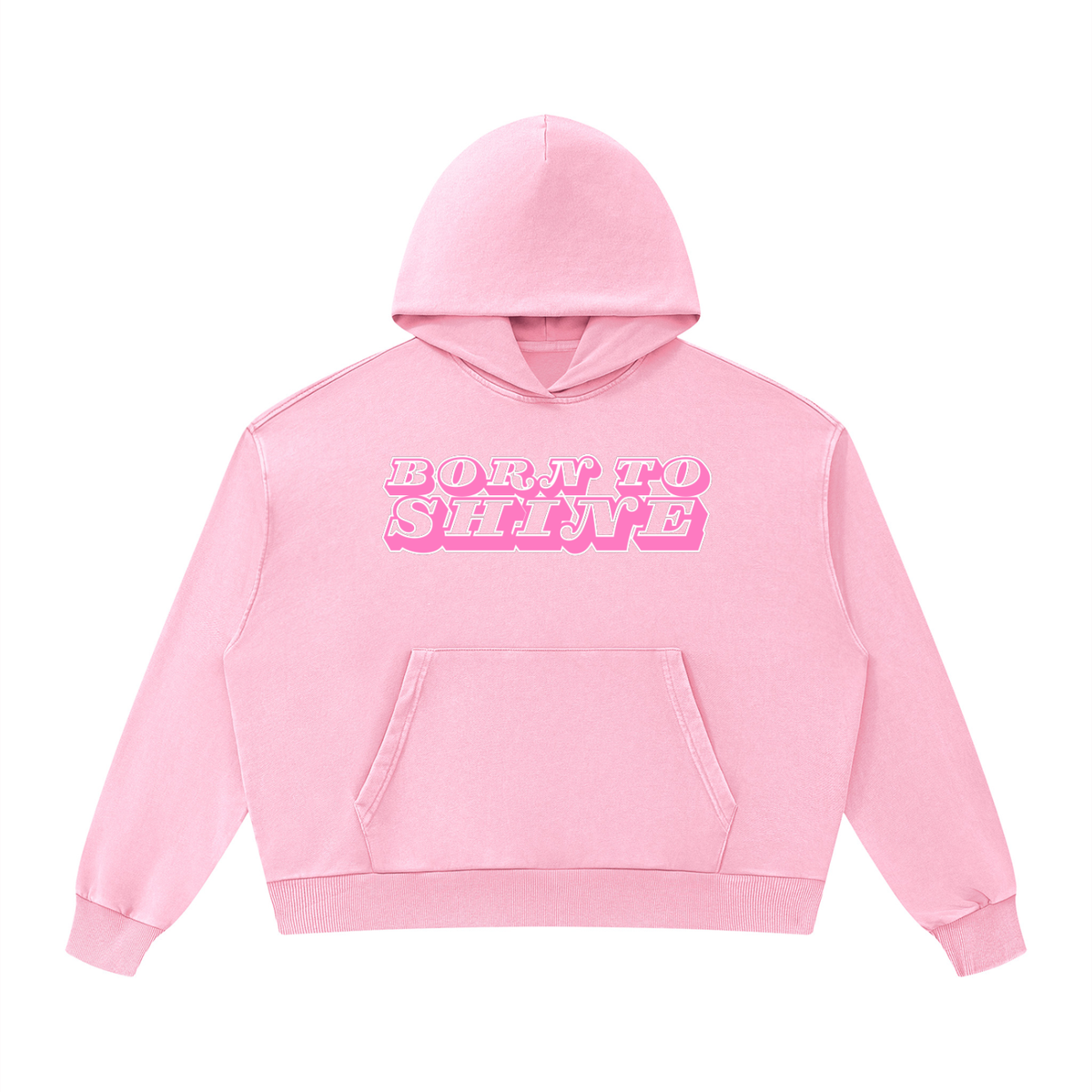 SG “BORN TO SHINE” Capsule Hoodie (PINK+WHITE)