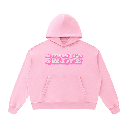 SG “BORN TO SHINE” Capsule Hoodie (PINK+WHITE)