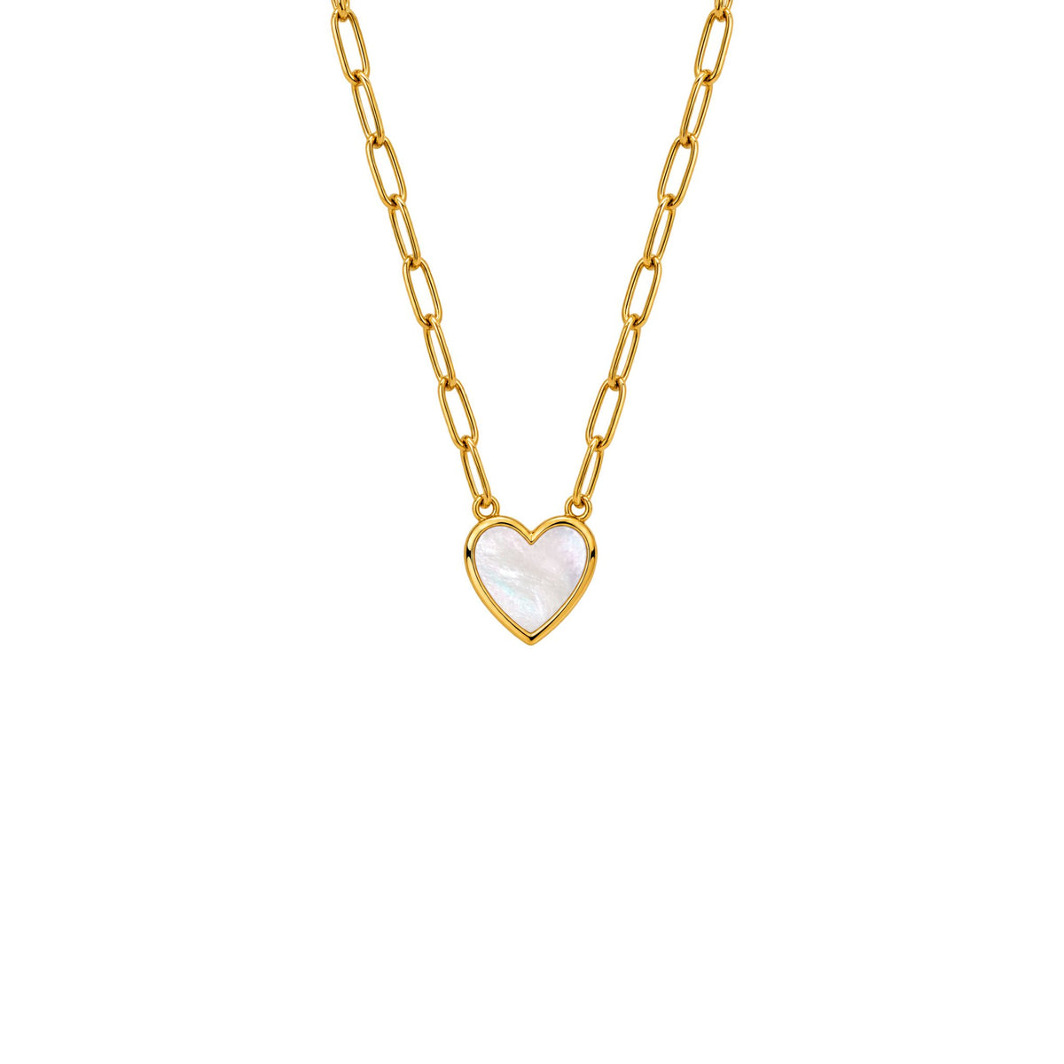 PAPER CLIP HEART NECKLACE