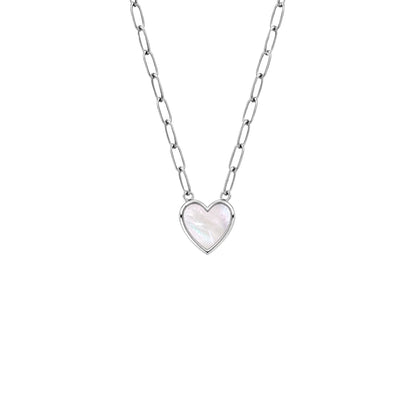 PAPER CLIP HEART NECKLACE