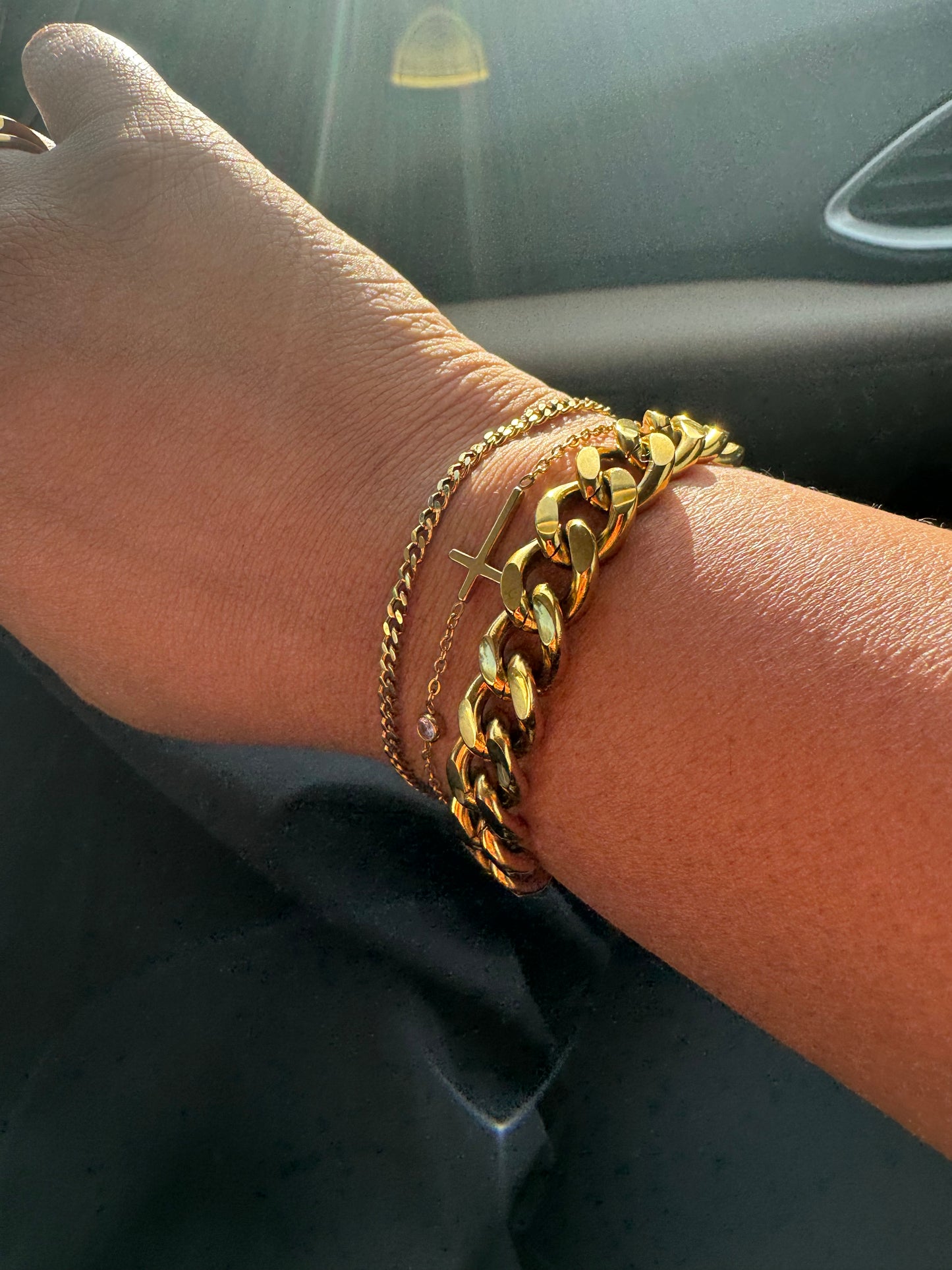 LARGE CURB CHAIN BRACELET 12mm