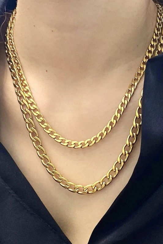 FLAT CURB CHAIN NECKLACE