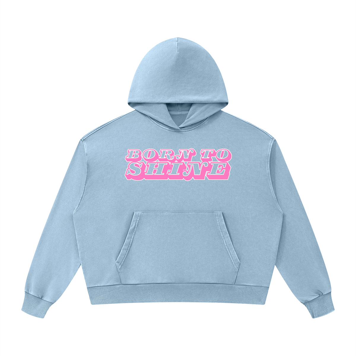 SG “BORN TO SHINE” Capsule Hoodie (PINK+WHITE)