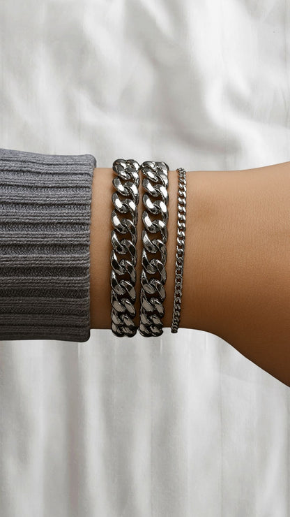 CURB CHAIN BRACELET (Gold or Silver)