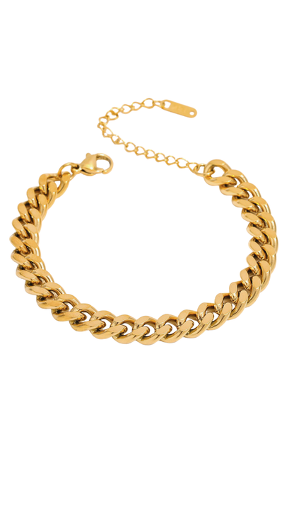 CURB CHAIN BRACELET (Gold or Silver)