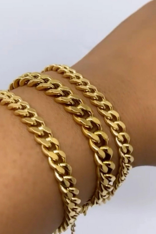 CURB CHAIN BRACELET (Gold or Silver)